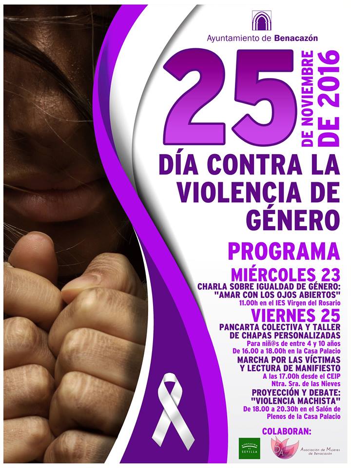 Asuntos Sociales_Día Contra Violencia Gº 2016, Programa