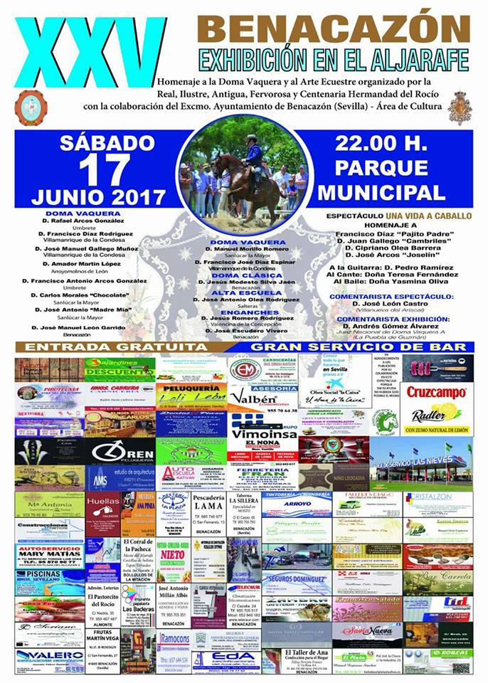 Hdad. Rocío_Cartel Exhibición Ecuestre 2017