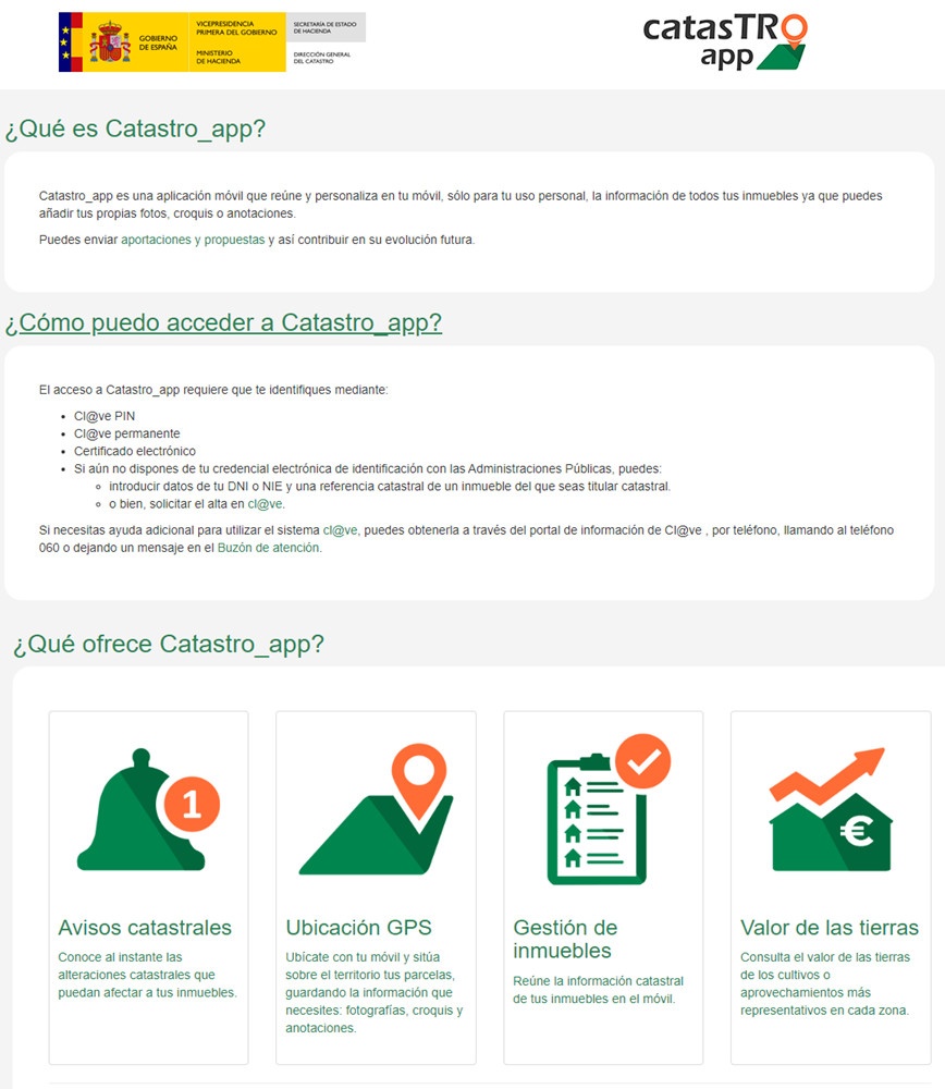 ACCESO App TU CATASTRO