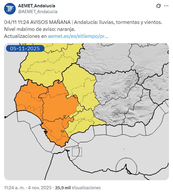 Aemet 5nov Andalucía