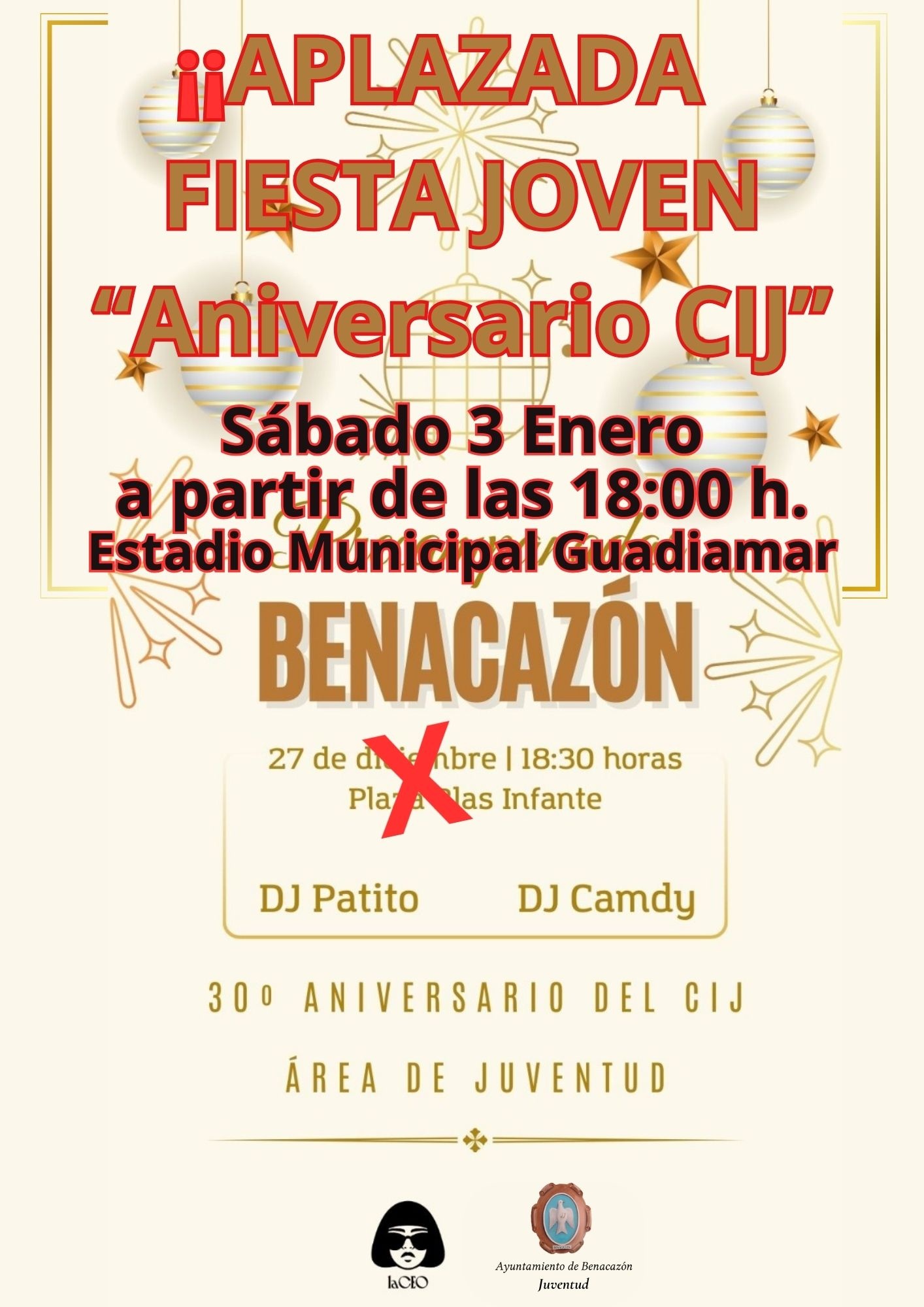 Aplazada FIESTA JOVEN