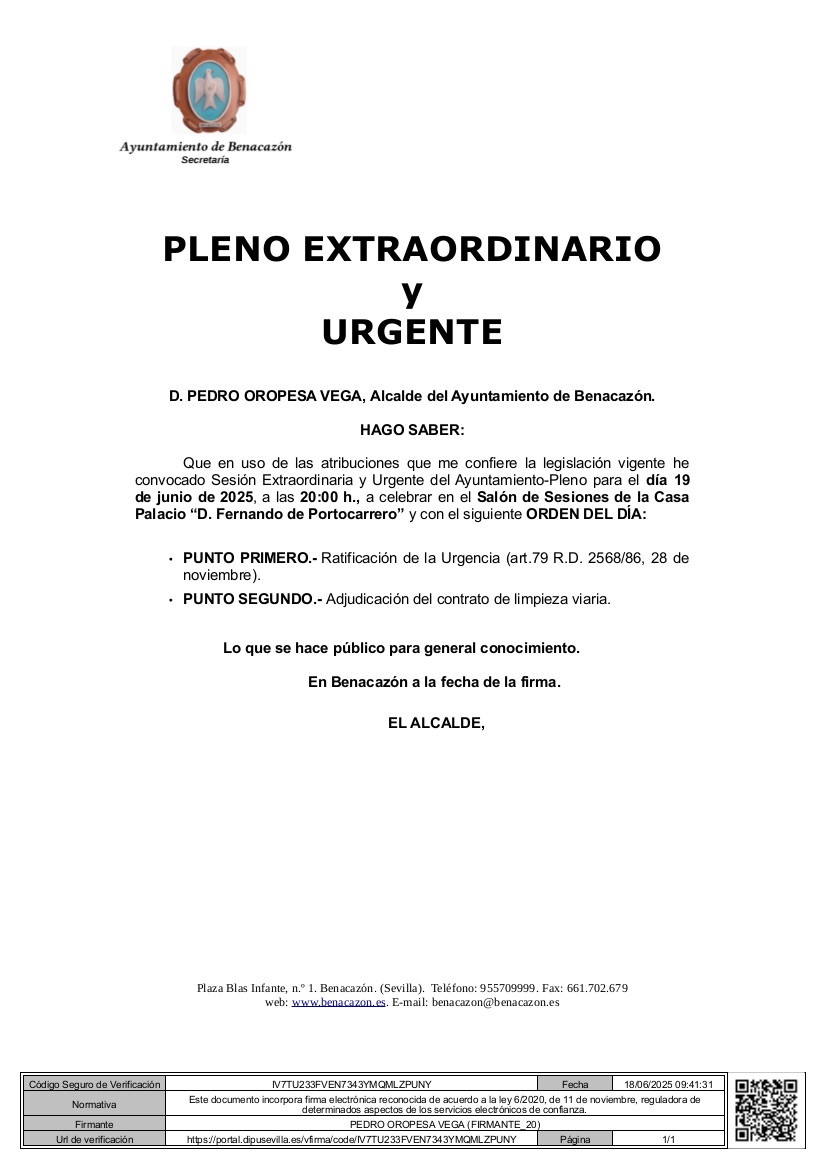 Bando_Pleno Extra. Urgente 19.06.2025