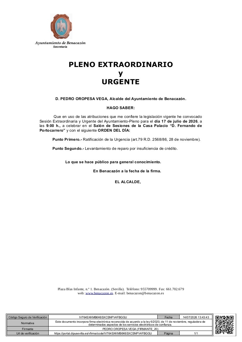 Bando_Pleno Extra. y Urgente 17.07.2026