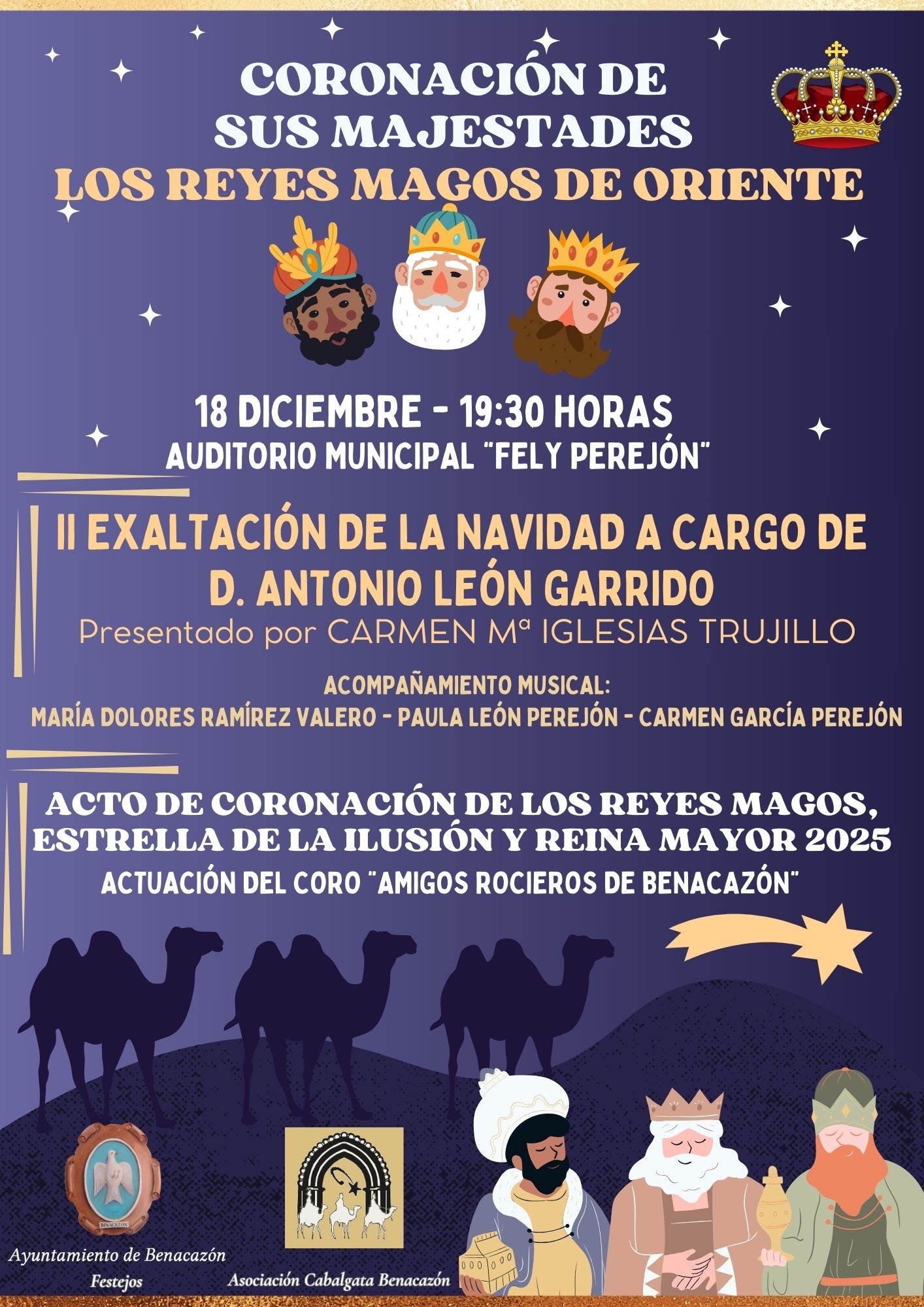 CARTEL CORONACIÓN Y PREGÓN REYES MAGOS