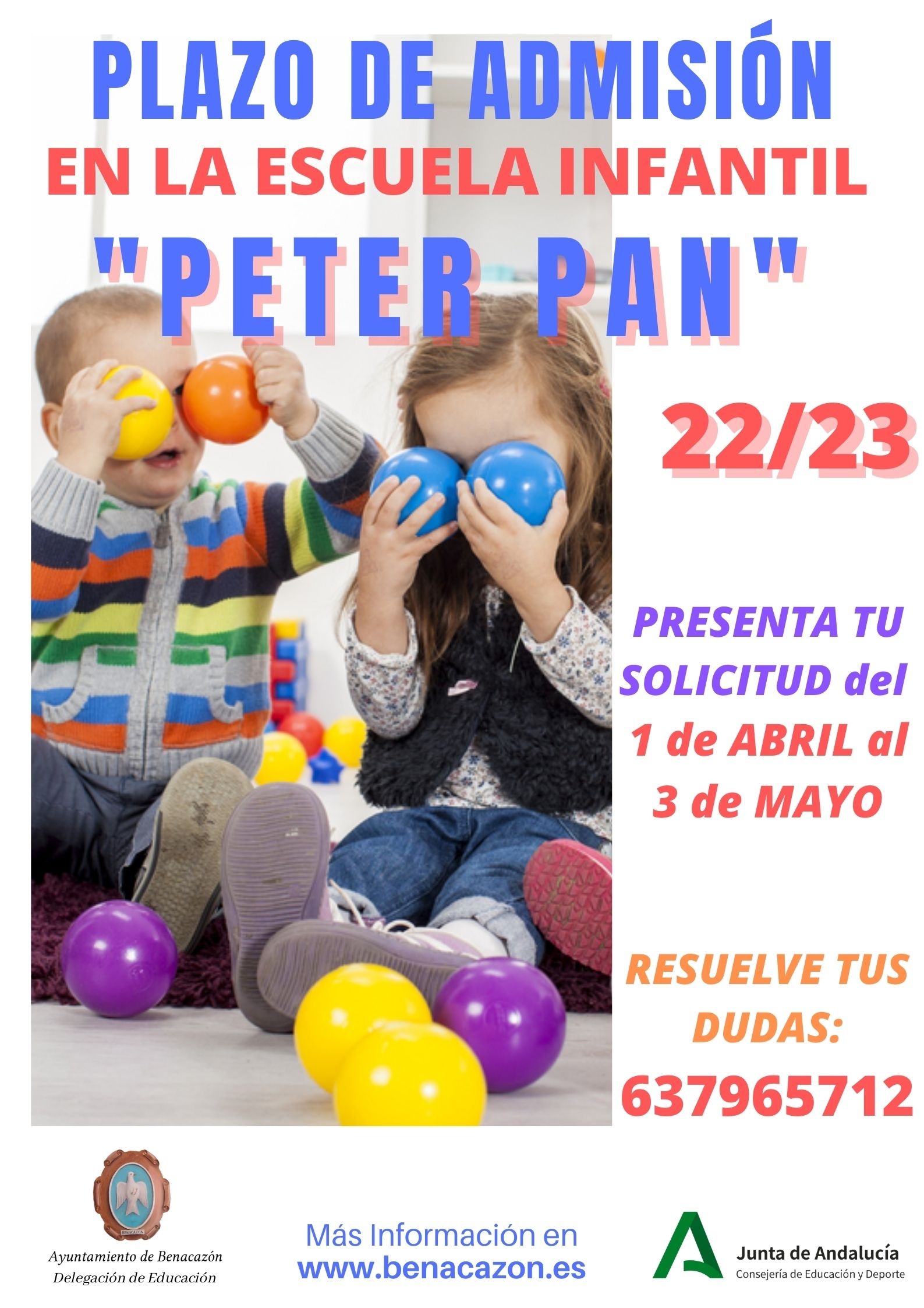 CARTEL Escuela Infantil Peter Pan 2022-23