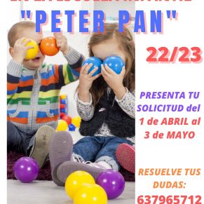CARTEL Escuela Infantil Peter Pan 2022-23