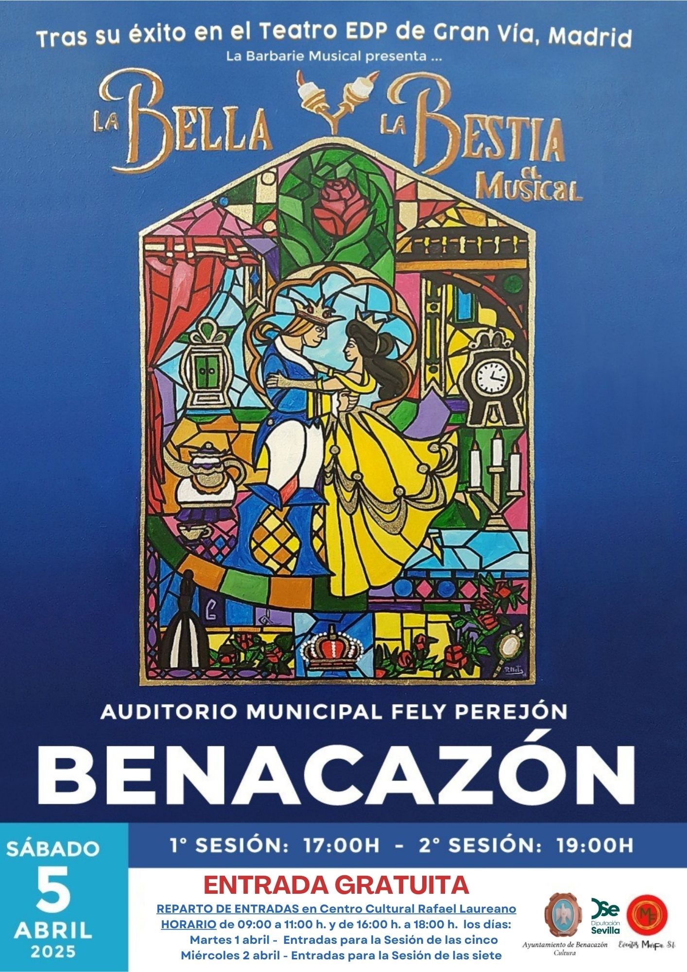 CARTEL OK Musical la Bella y la bestia-5abr