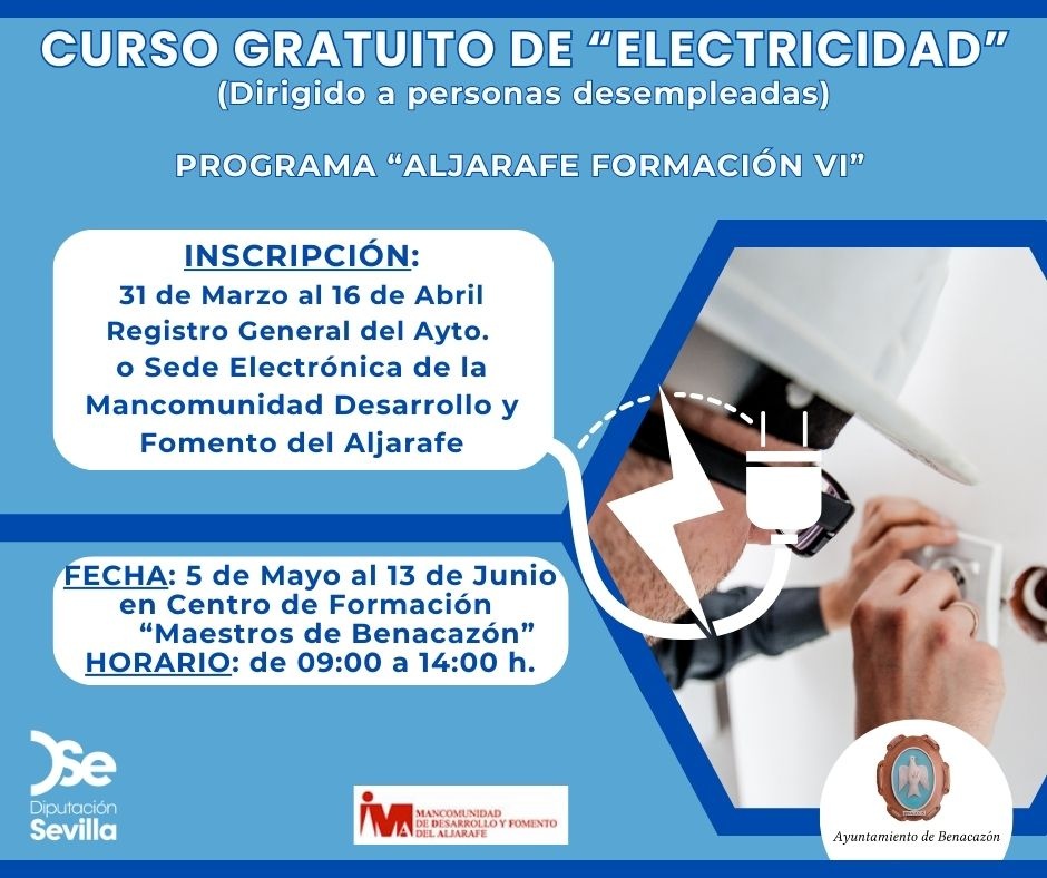 Cartel Curso Electricidad