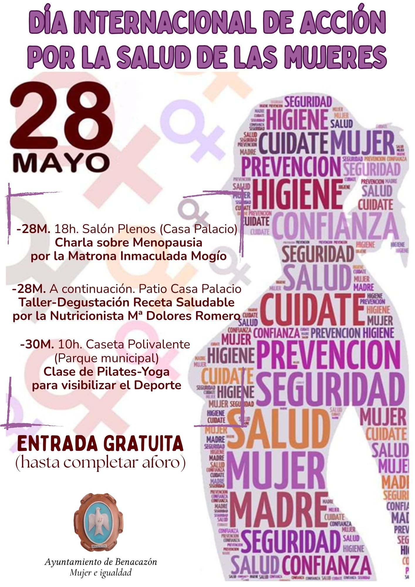 Cartel DÍA INTERNACIONAL Salud Mujer