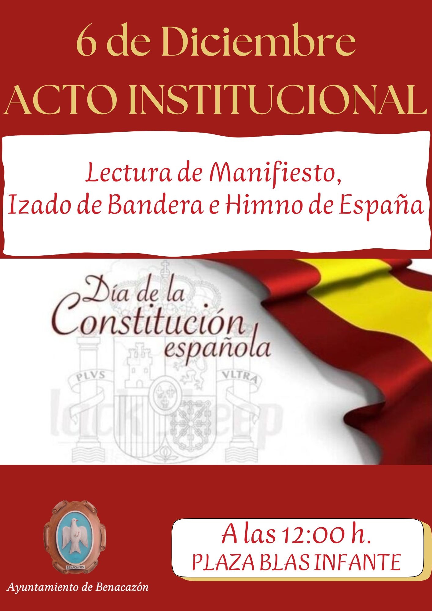 Cartel Día de la Constitución