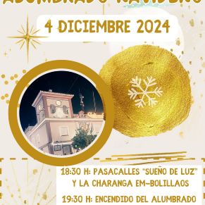 Cartel ENCENDIDO ALUMBRADO NAVIDEÑO 4.12