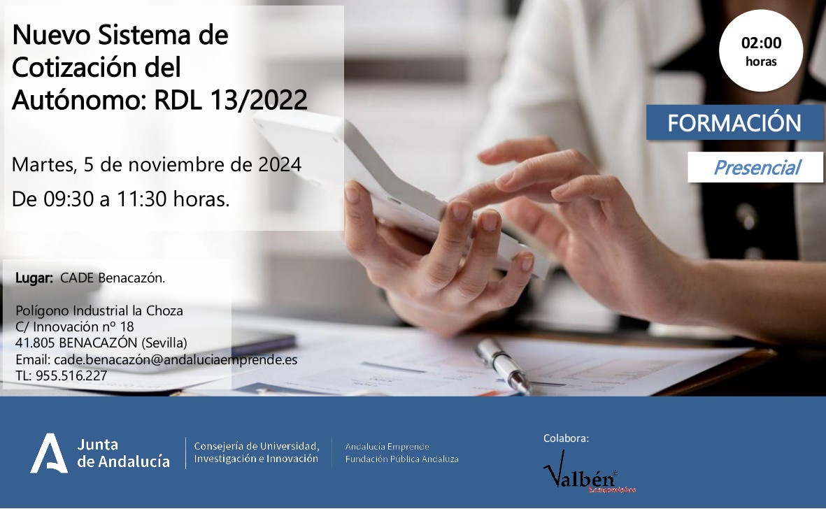 Cartel Formación 05-11-2024 CADE Benacazón