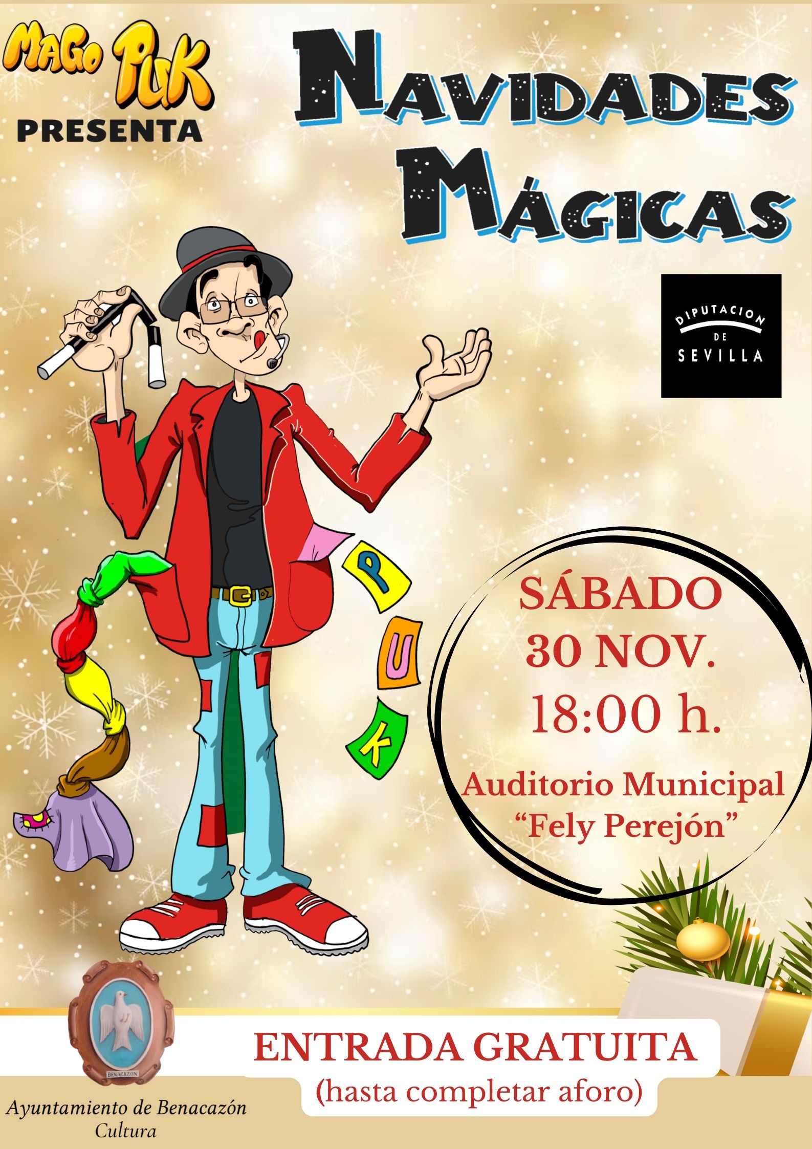 Cartel Mago Puk Sáb 30.11