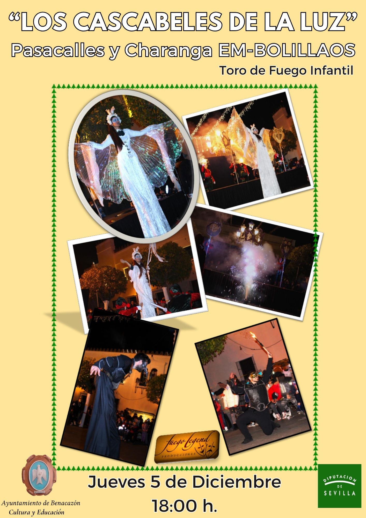 Cartel PASACALLES Cascabeles Luz-4dic