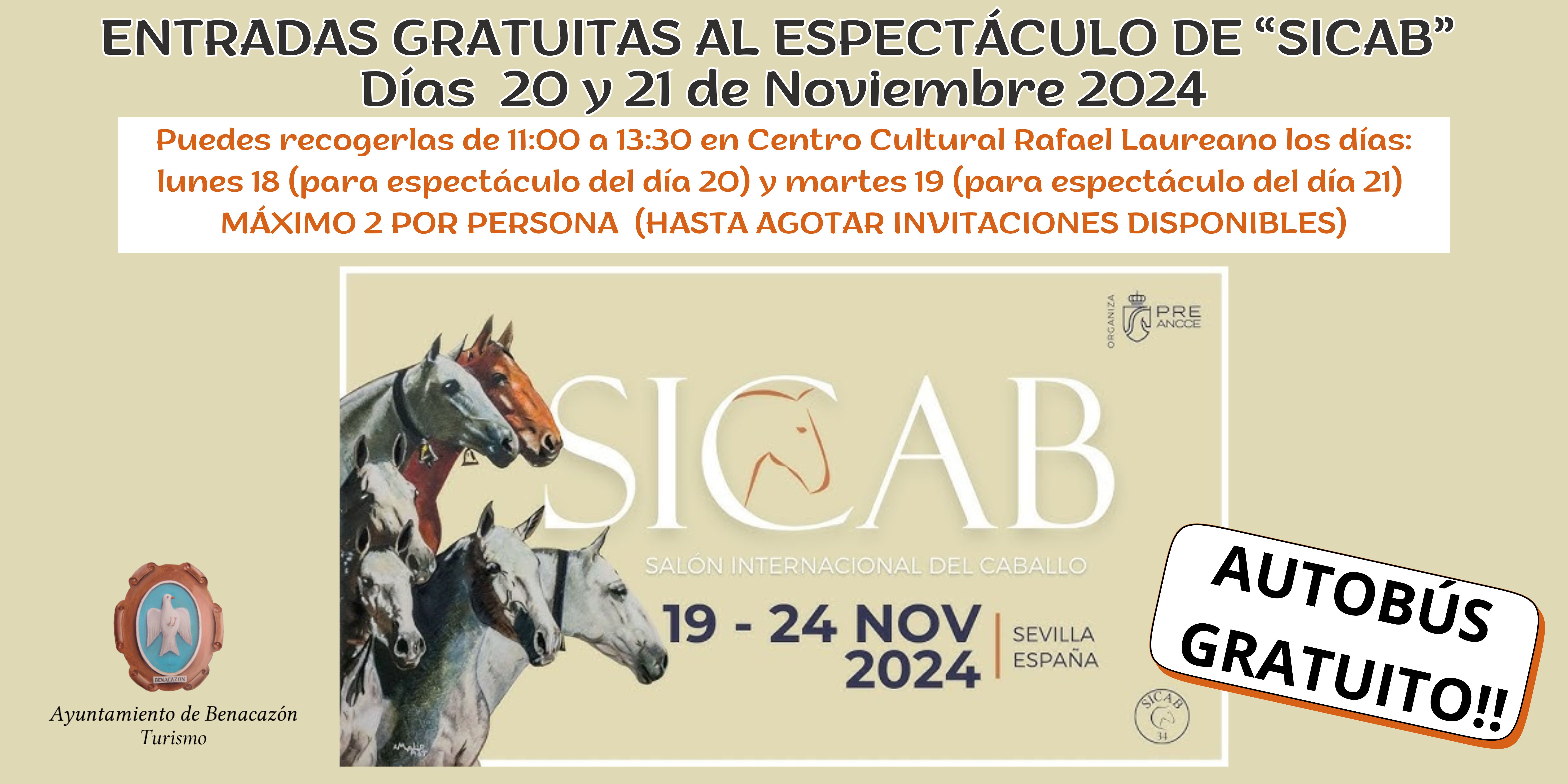 Cartel SICAB Invitaciones 20 y 21 nov
