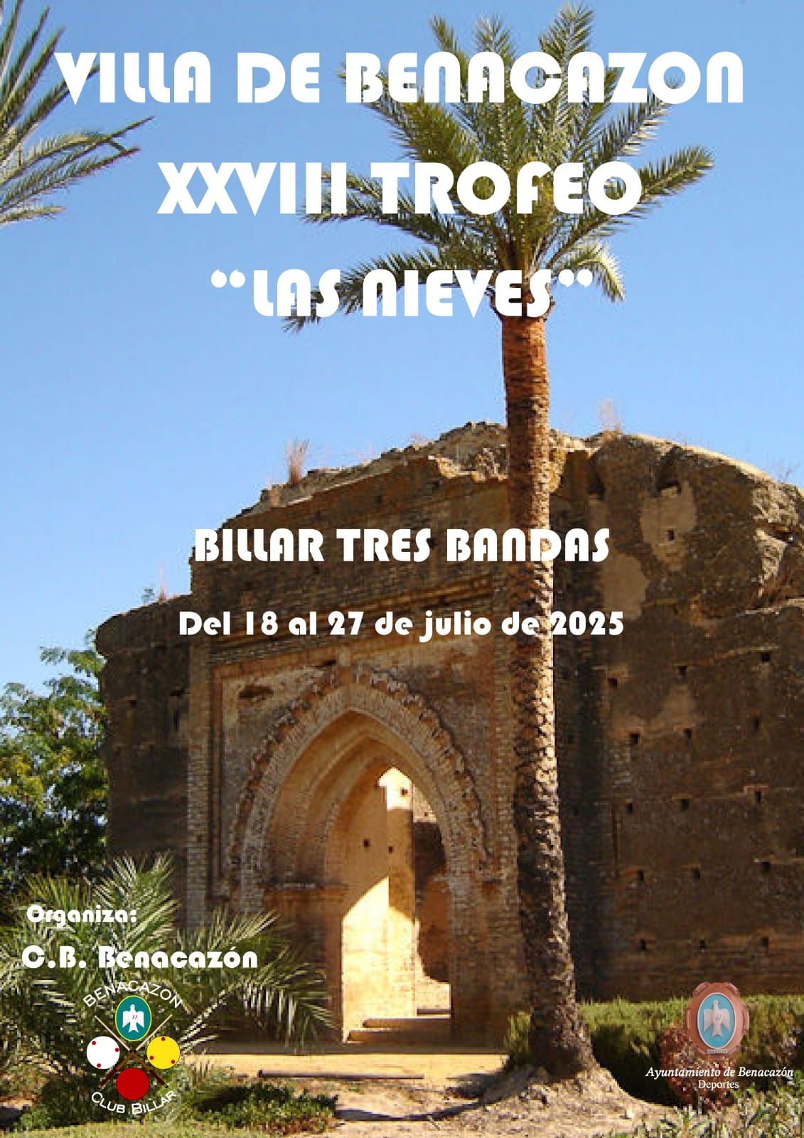 Cartel Trofeo Billar Las Nieves 2025