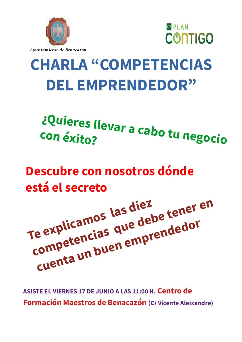 Cartel_Charla Competencias del Emprendedor