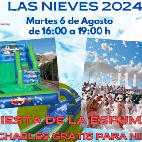 FIESTA ESPUMA-HINCHABLES GRATIS 6 AGOSTO 2024