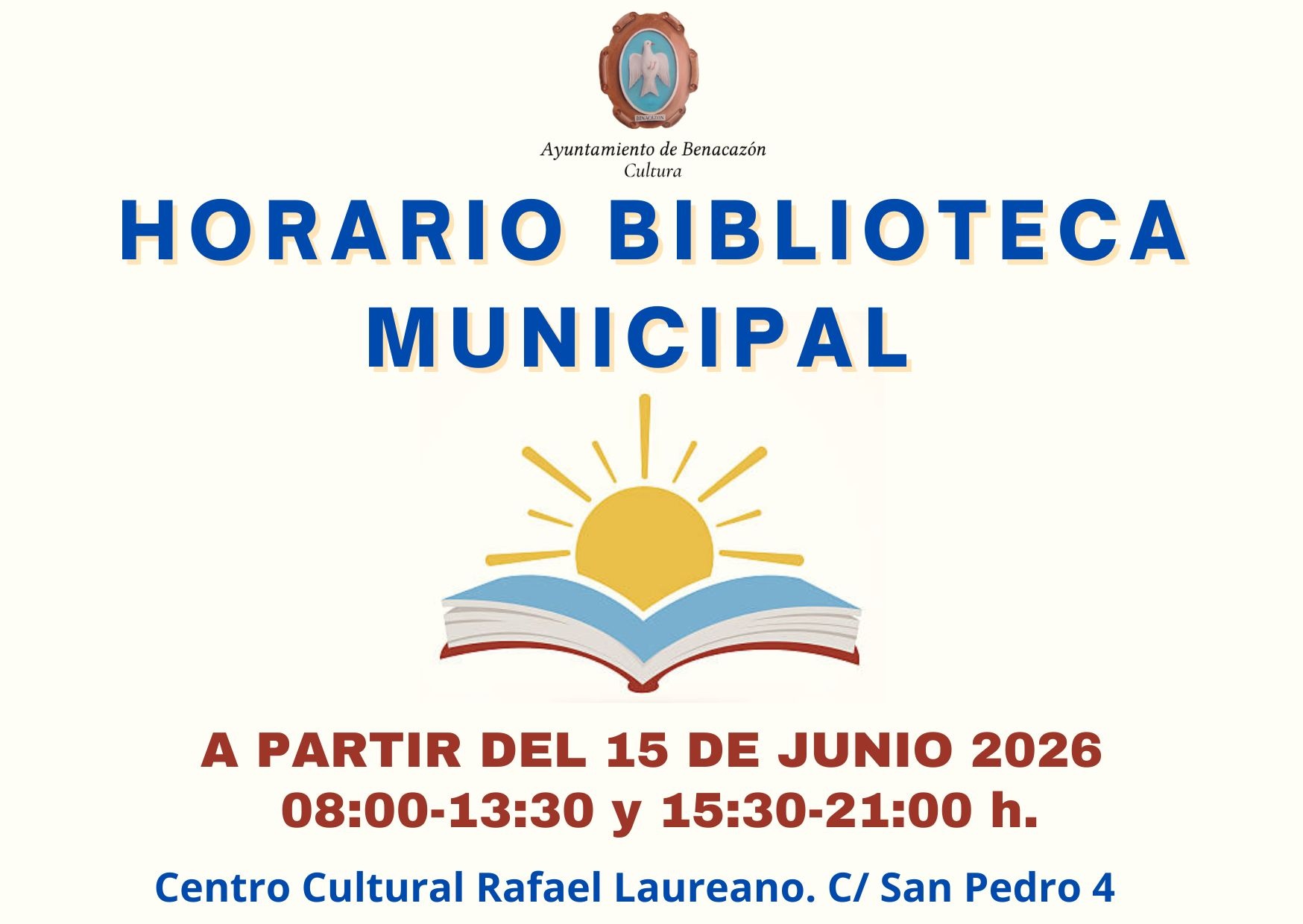 HORARIO Junio BIBLIOTECA (1)