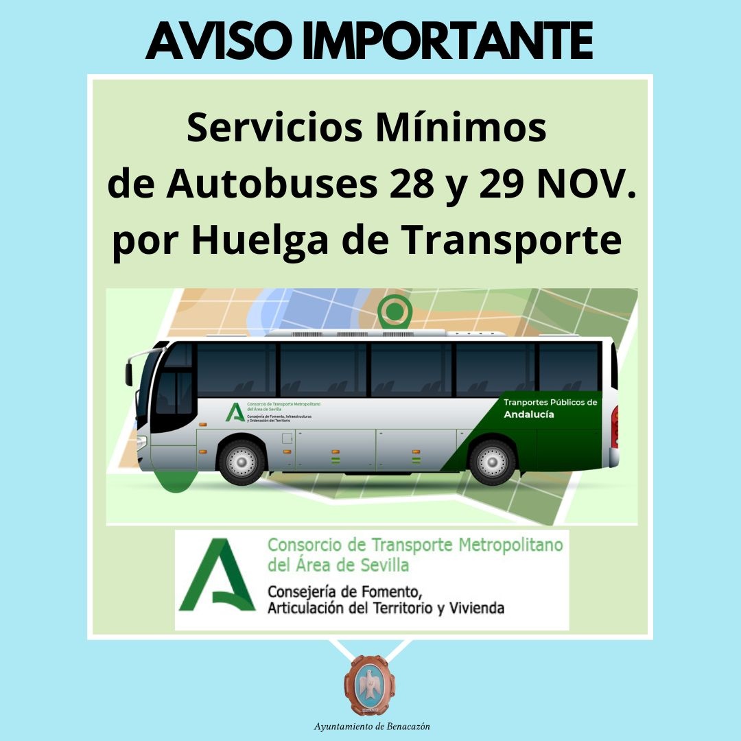 HUELGA TRANSPORTE 28 y 29 Nov.