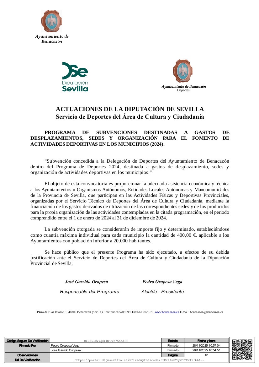 Noticia Prensa Subv Sede Sendrismo 2024