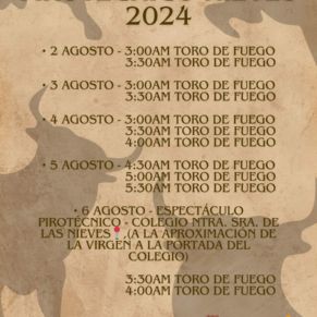 Programac. Toros Fuego Nieves 2024