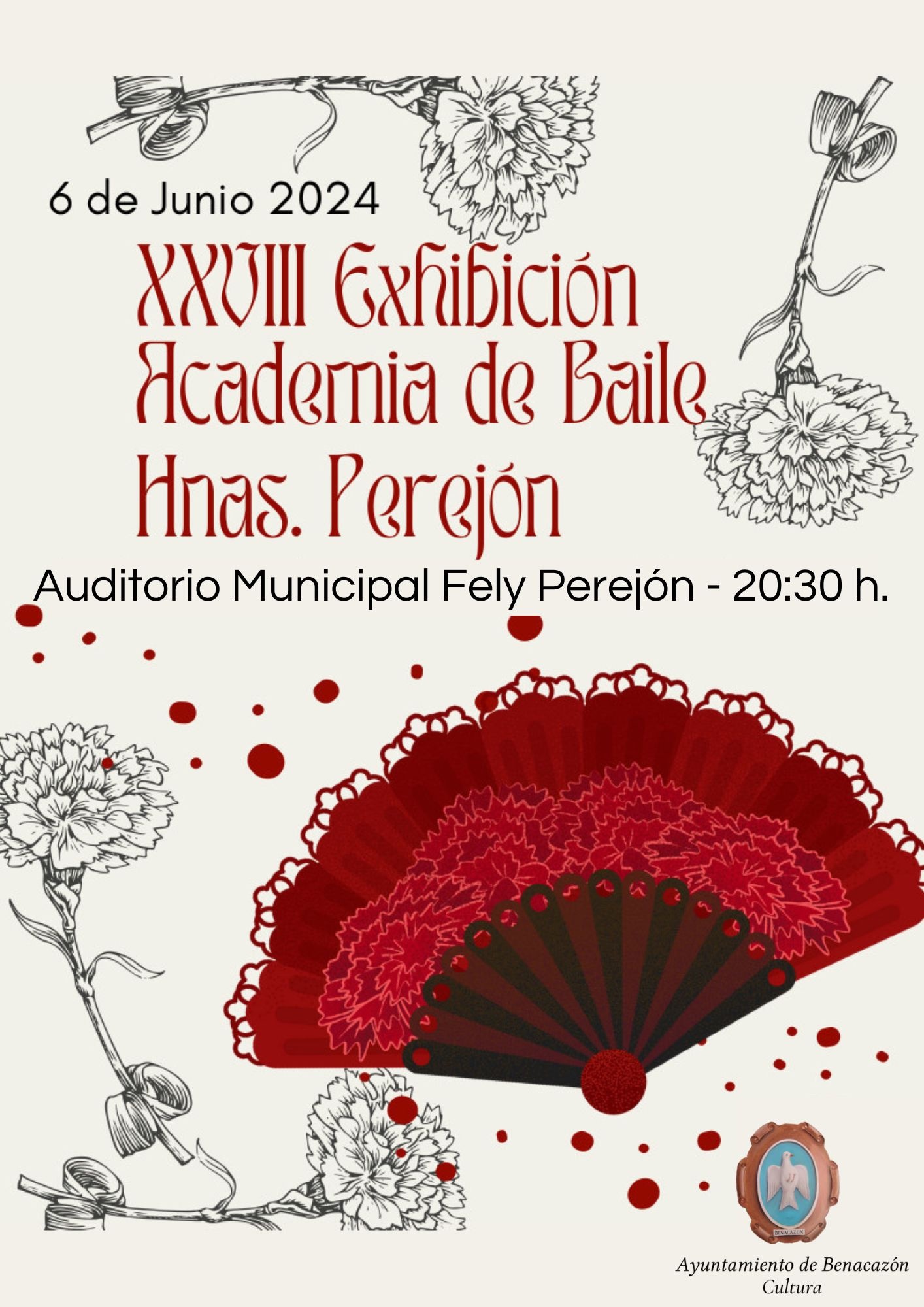 cartel OK Exhibic. Academia Baile 06.06.24